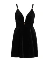 Elisabetta Franchi Woman Mini Dress Black Size 8 Cotton, Elastane