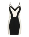 Elisabetta Franchi Woman Mini Dress Black Size 6 Polyamide, Elastane, Glass In Black