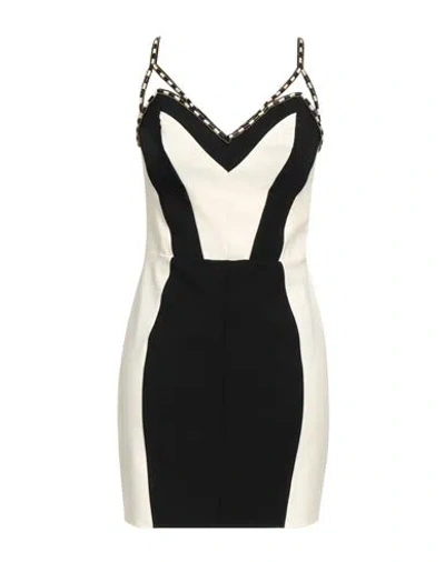 Elisabetta Franchi Woman Mini Dress Black Size 6 Polyamide, Elastane, Glass