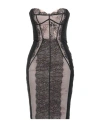 Elisabetta Franchi Woman Mini Dress Black Size 6 Polyamide, Elastane, Polyester In Multi