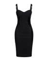 Elisabetta Franchi Woman Mini Dress Black Size 6 Polyamide, Elastane, Polyester, Polyurethane Coated