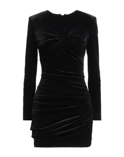 Elisabetta Franchi Woman Mini Dress Black Size 6 Polyester, Elastane