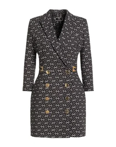 Elisabetta Franchi Woman Mini Dress Black Size 6 Polyester, Elastane