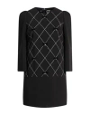 Elisabetta Franchi Woman Mini Dress Black Size 6 Polyester, Elastane In Black