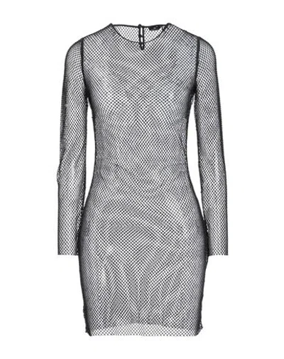 Elisabetta Franchi Woman Mini Dress Black Size 6 Polyester, Plastic