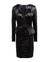 Elisabetta Franchi Woman Mini Dress Black Size 8 Acetate, Polyamide, Elastane