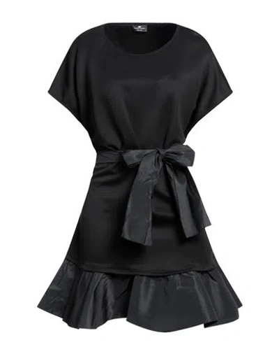 Elisabetta Franchi Woman Mini Dress Black Size 8 Polyamide, Modal, Polyester
