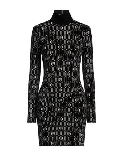 Elisabetta Franchi Woman Mini Dress Black Size 4 Polyamide, Viscose, Polyester