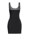 Elisabetta Franchi Woman Mini Dress Black Size 8 Polyester, Elastane, Glass In Black