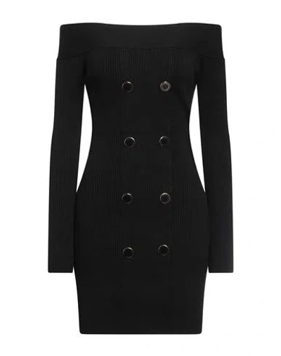 Elisabetta Franchi Woman Mini Dress Black Size 8 Viscose, Polyester, Polyamide