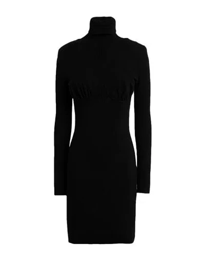 Elisabetta Franchi Woman Mini Dress Black Size 12 Viscose, Polyester, Polyamide