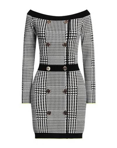 Elisabetta Franchi Woman Mini Dress Black Size 8 Viscose, Polyester, Polyamide, Elastane