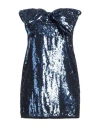 Elisabetta Franchi Woman Mini Dress Blue Size 4 Polyester In Blue