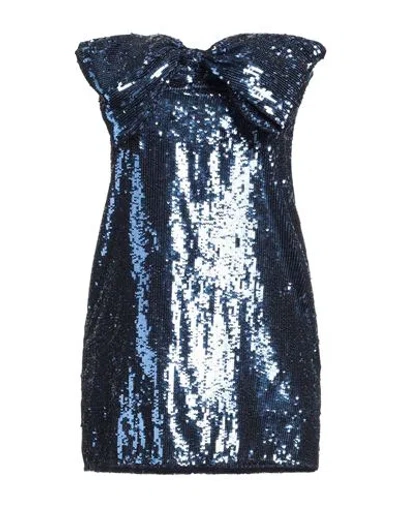Elisabetta Franchi Woman Mini Dress Blue Size 4 Polyester