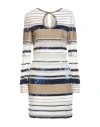 Elisabetta Franchi Woman Short Dress Blue Size 6 Polyamide In Blue