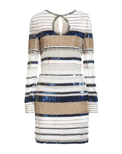 Elisabetta Franchi Woman Short Dress Blue Size 6 Polyamide