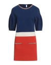 Elisabetta Franchi Woman Mini Dress Blue Size 8 Viscose, Polyester
