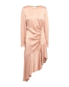 Elisabetta Franchi Woman Mini Dress Blush Size 10 Acetate, Viscose
