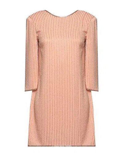 Elisabetta Franchi Woman Short Dress Blush Size 8 Viscose In Pink