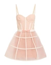 Elisabetta Franchi Woman Mini Dress Blush Size 4 Cotton, Viscose, Polyamide, Elastane, Polyurethane In Pink