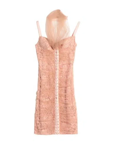 Elisabetta Franchi Woman Mini Dress Blush Size 4 Polyamide, Viscose, Elastane In Pink
