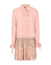 Elisabetta Franchi Woman Mini Dress Blush Size 4 Polyester, Plastic, Glass In Pink