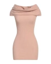 Elisabetta Franchi Woman Mini Dress Blush Size 4 Wool, Cashmere