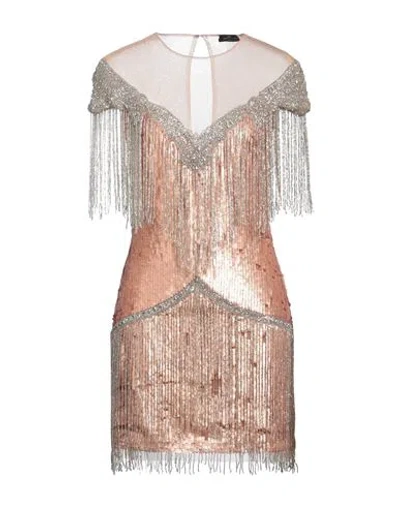 Elisabetta Franchi Woman Mini Dress Blush Size 6 Polyamide In Pink