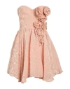 Elisabetta Franchi Woman Mini Dress Blush Size 6 Viscose, Silk