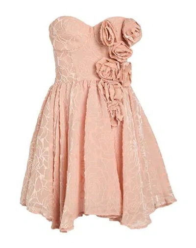 Elisabetta Franchi Woman Mini Dress Blush Size 6 Viscose, Silk