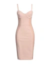 Elisabetta Franchi Woman Mini Dress Blush Size 8 Polyamide, Elastane, Polyester, Polyurethane Coated In Pink
