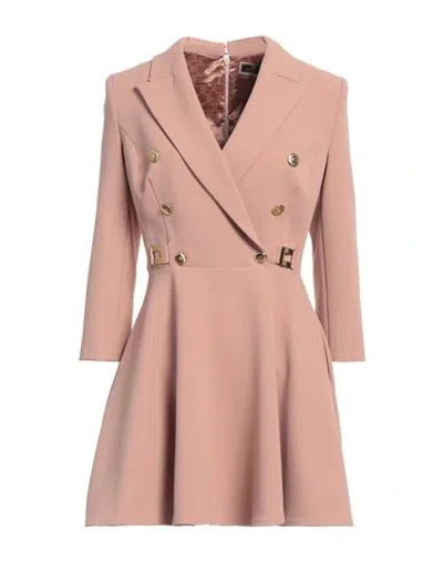 Elisabetta Franchi Woman Mini Dress Blush Size 8 Polyester, Elastane