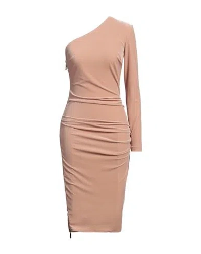 Elisabetta Franchi Woman Midi Dress Blush Size 6 Polyester, Elastane In Pink