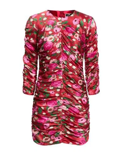 Elisabetta Franchi Woman Mini Dress Burgundy Size 8 Silk In Red