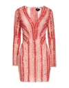 Elisabetta Franchi Woman Mini Dress Coral Size 6 Polyamide, Silk In Red