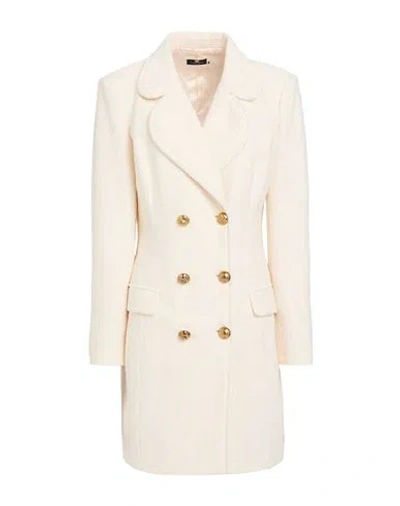 Elisabetta Franchi Woman Mini Dress Cream Size 10 Cotton, Viscose, Polyamide In Neutral