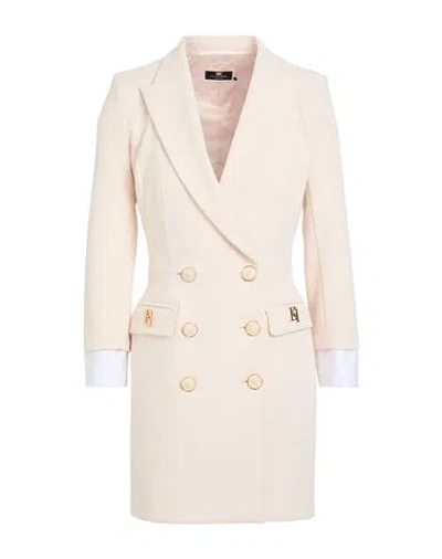 Elisabetta Franchi Woman Mini Dress Cream Size 2 Polyester, Elastane In White