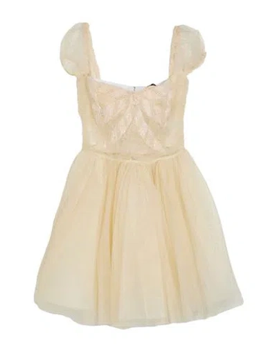 Elisabetta Franchi Woman Mini Dress Cream Size 8 Polyamide, Viscose, Glass, Plastic