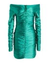 Elisabetta Franchi Woman Mini Dress Emerald Green Size 2 Polyamide, Elastane In Green