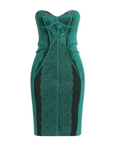 Elisabetta Franchi Woman Mini Dress Emerald Green Size 2 Polyamide, Elastane, Polyester