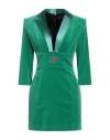 Elisabetta Franchi Woman Mini Dress Emerald Green Size 6 Cotton, Elastane