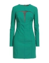 Elisabetta Franchi Woman Mini Dress Emerald Green Size 6 Polyamide, Elastane