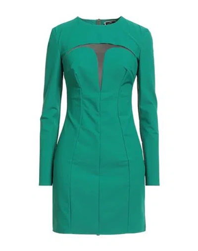 Elisabetta Franchi Woman Mini Dress Emerald Green Size 6 Polyamide, Elastane