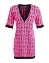 Elisabetta Franchi Woman Mini Dress Fuchsia Size 4 Polyamide, Viscose, Polypropylene, Polyester