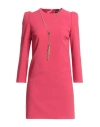 Elisabetta Franchi Woman Mini Dress Fuchsia Size 4 Polyester, Elastane In Pink