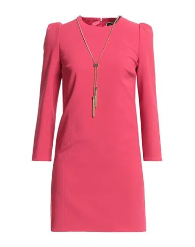 Elisabetta Franchi Woman Mini Dress Fuchsia Size 4 Polyester, Elastane In Pink
