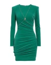 Elisabetta Franchi Woman Mini Dress Green Size 4 Polyester, Elastane