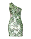 Elisabetta Franchi Green Polyamide Dress In Green