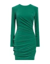 Elisabetta Franchi Woman Mini Dress Green Size 8 Polyester, Elastane In Green