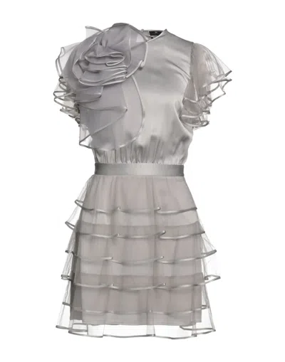 Elisabetta Franchi Short Dresses In Grey